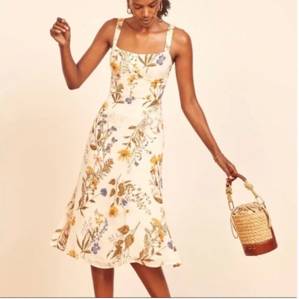 Reformation Camari Dress in Frolic - Size 4